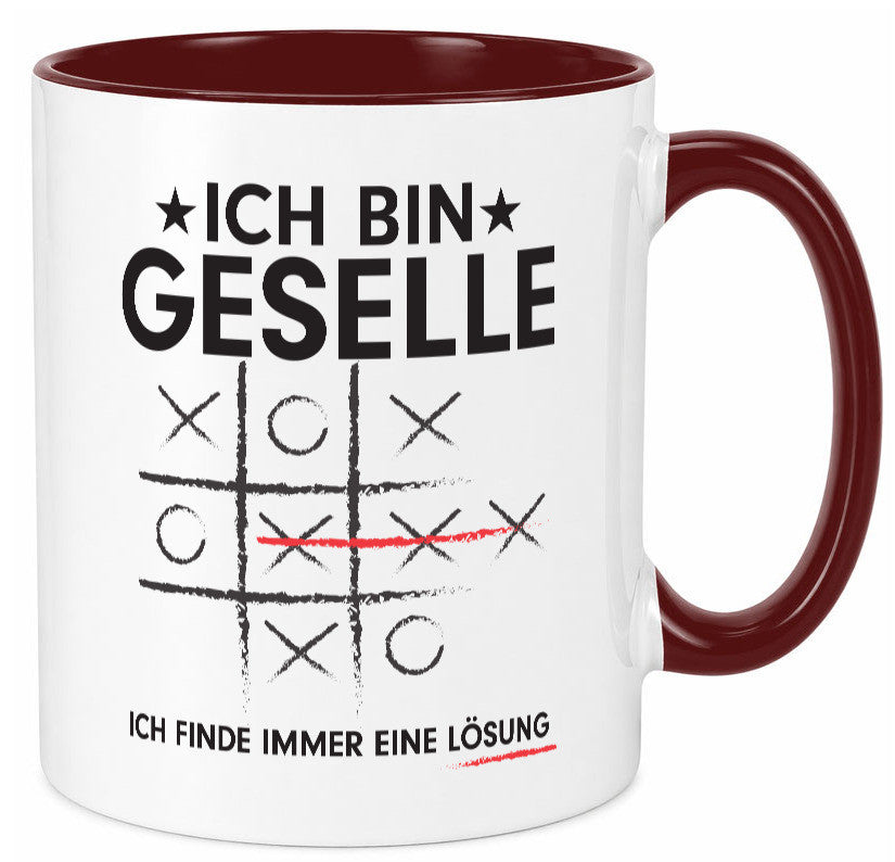 Löse Probleme: Geselle | Handwerker Humor Geschenkidee Tasse