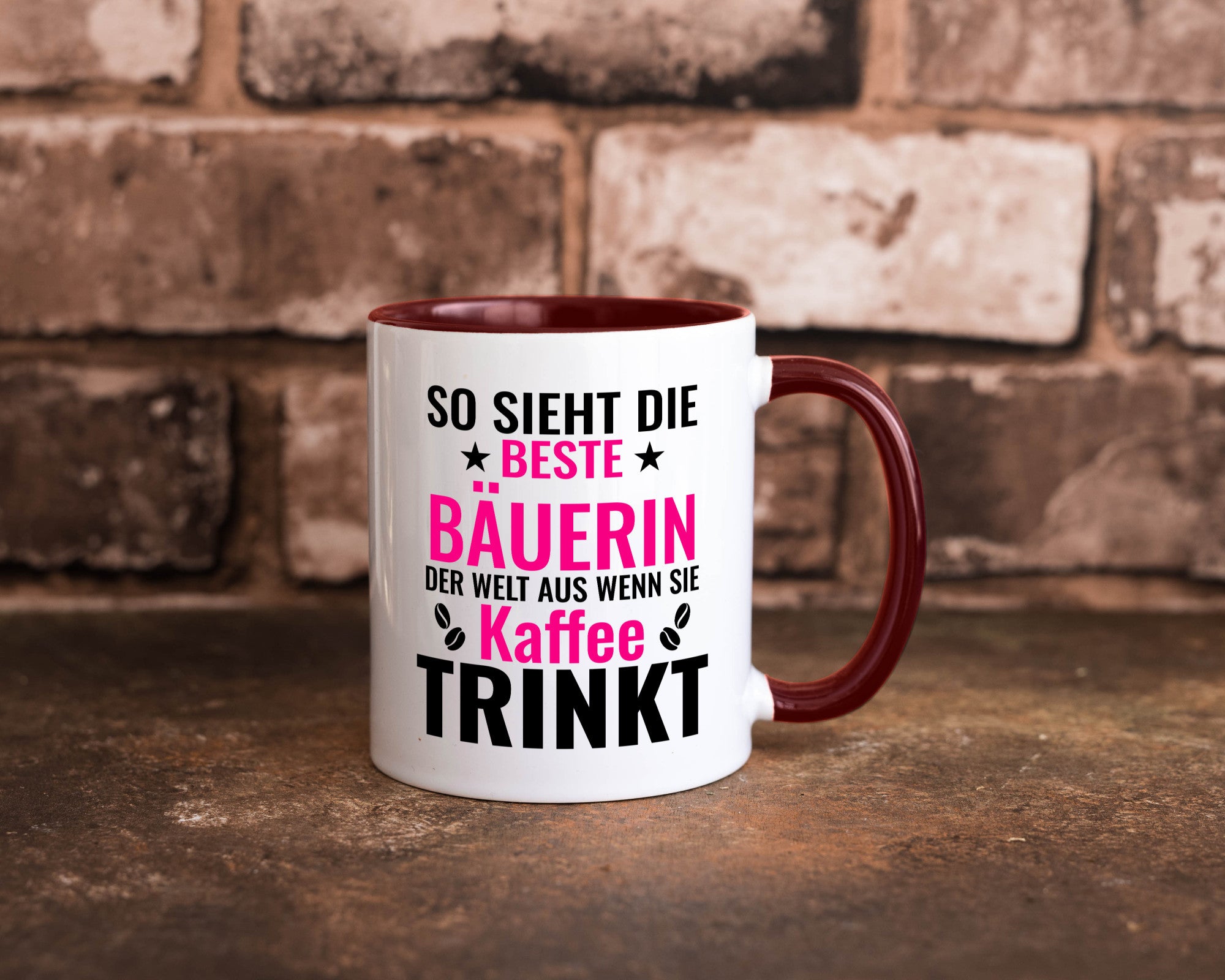 Kaffee trinkt: Bäuerin | Bauernhof Landwirtschaft Geschenk Humor Geschenkidee