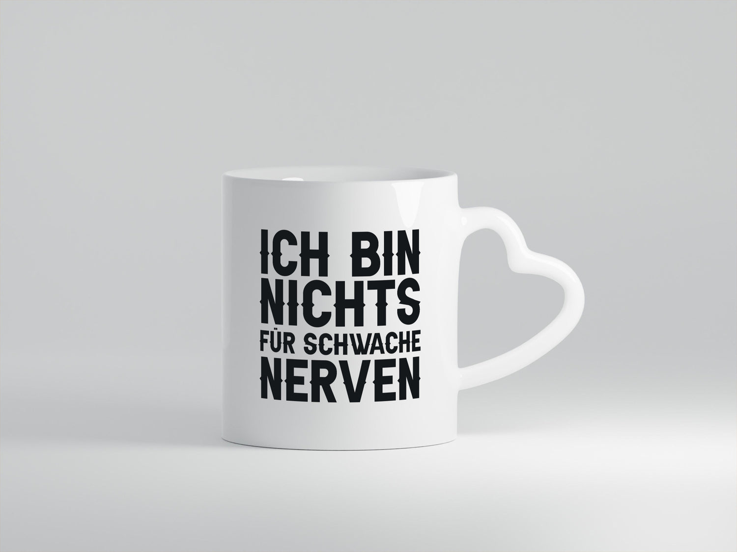 Ich bin nichts für schwache Nerven lustiger Spruch Geschenk Humor Geschenkidee