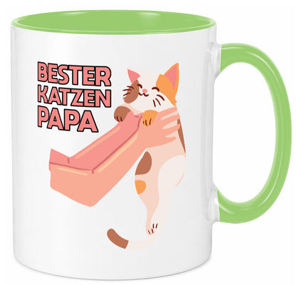 Bester Katzenpapa | Katze Gabel Geschenk Tierliebhaber Humor lustiger Spruch