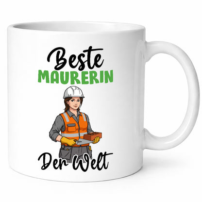 Bester Maurerin | Bau Handwerkerin Humor Geschenkidee Tasse