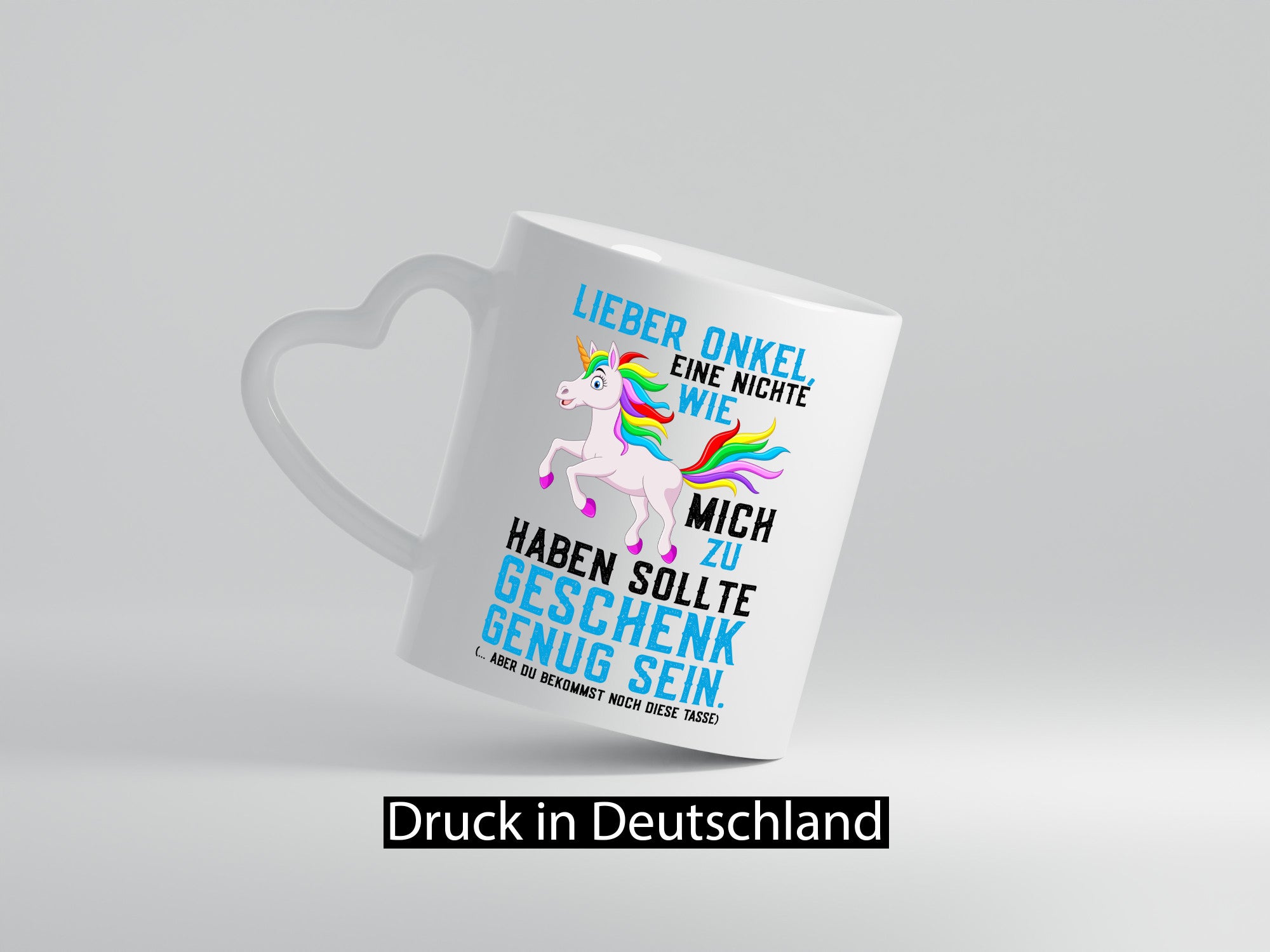 Eine Nichte wie mich | Onkel Einhorn-Comic Regenbogen Geschenk Humor