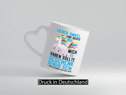 Eine Nichte wie mich | Onkel Einhorn-Comic Regenbogen Geschenk Humor