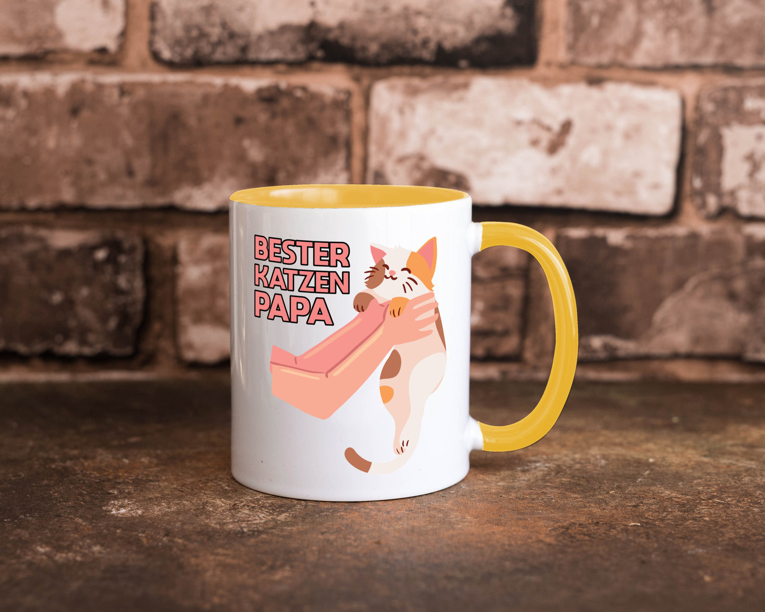 Bester Katzenpapa | Katze Gabel Geschenk Tierliebhaber Humor lustiger Spruch