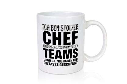 Stolzer Chef Humor Arbeit Kollegen Büro Geschenkidee Tasse