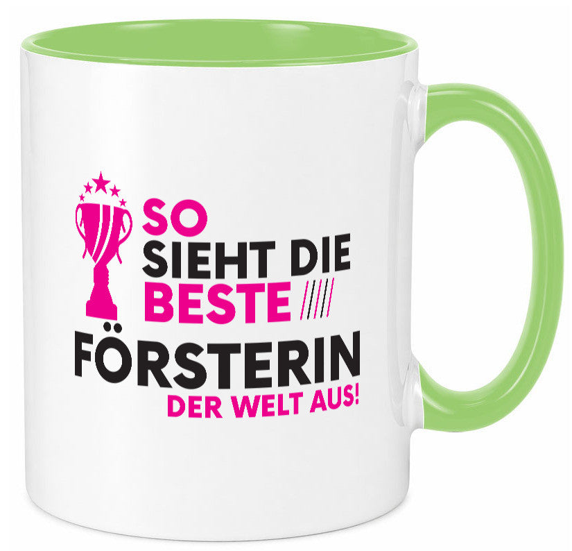 Die Weltbeste Försterin | Forst Arbeit Humor Kollegen Büro Geschenkidee Tasse