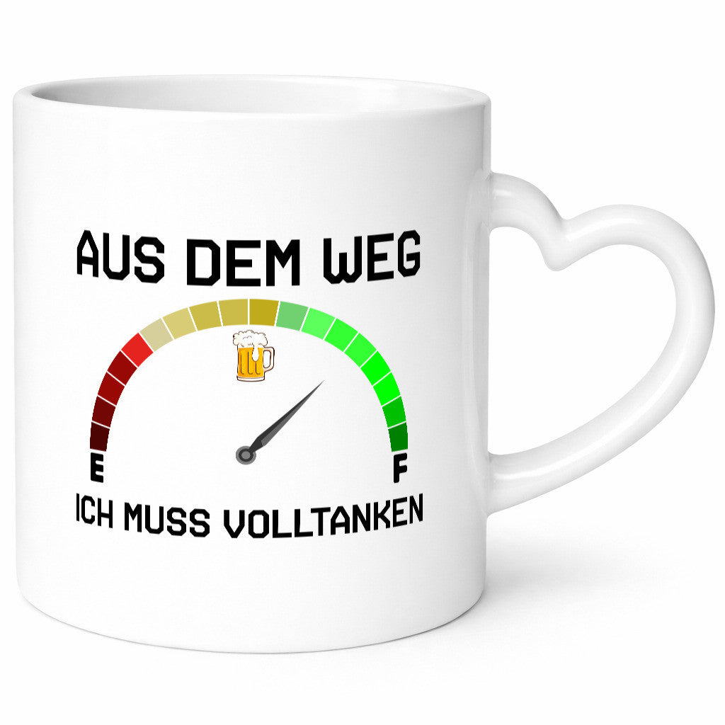 Aus dem Weg | Volltanken Bier Biertrinker Tacho lustig Humor Geschenkidee