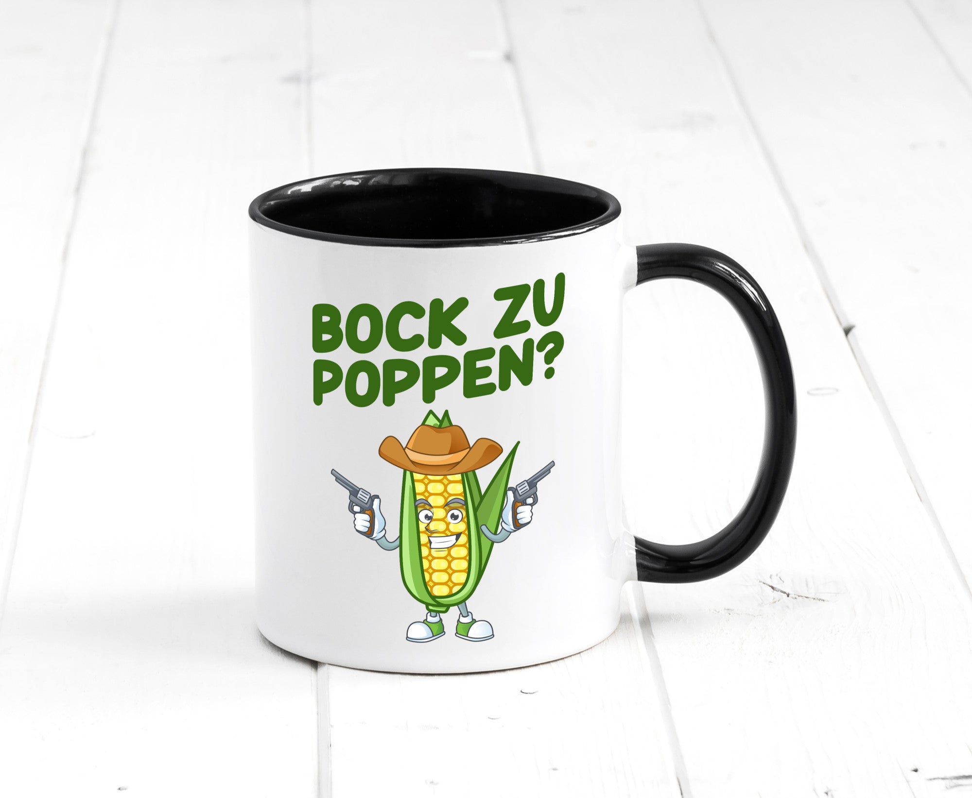 Bock auf Poppen | Mais Lustig Geschenk Humor Geschenkidee lustiger Spruch Tasse