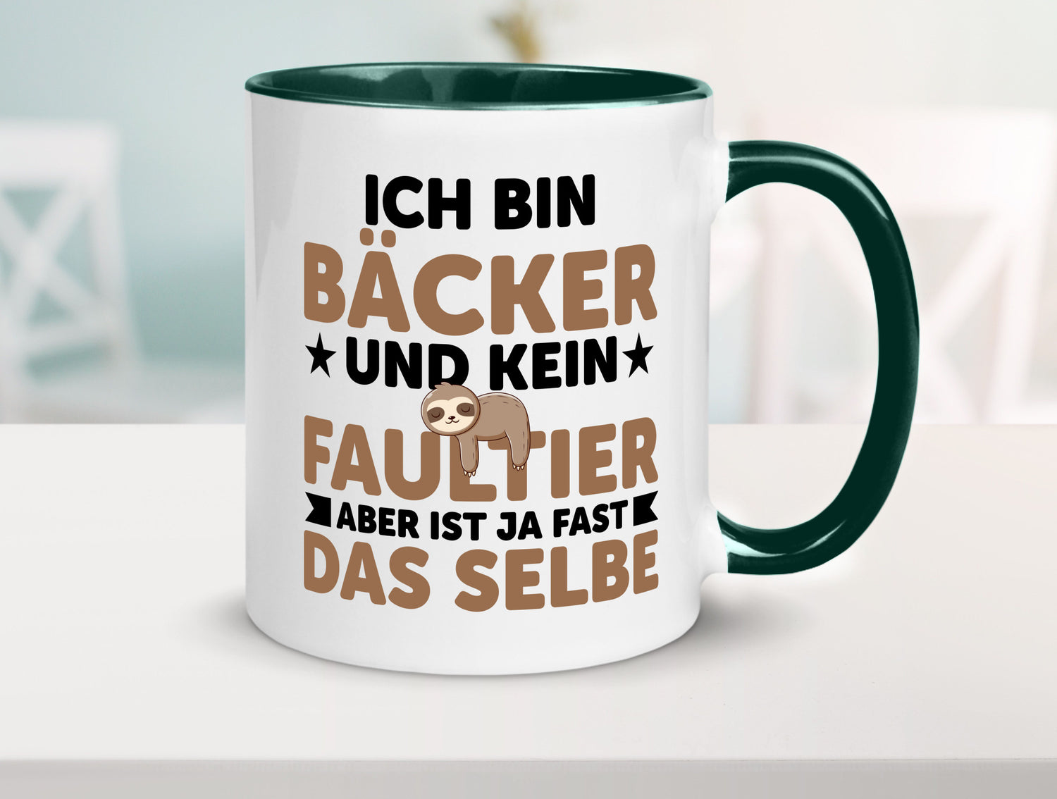 Ich bin kein Faultier: Bäcker | Bäckerei Backen Konditor Humor Tierliebhaber