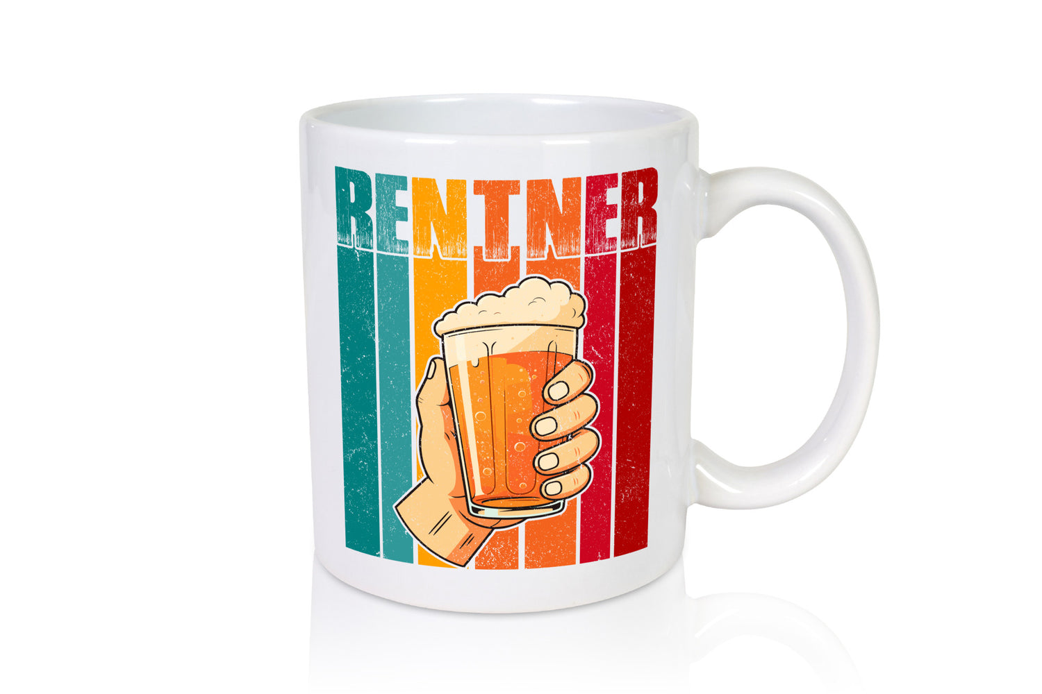 Rentner mit Bier | Bierliebhaber Ruhestand Humor Jubiläum Geschenkidee Tasse