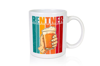 Rentner mit Bier | Bierliebhaber Ruhestand Humor Jubiläum Geschenkidee Tasse