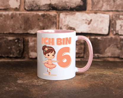 6 Geburtstag | Jahre Ballerina Mädchen Ballet lustig Geschenkidee Geschenk Tasse