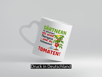 Gärtnern Therapie | Gartenhobby Tasse Garten Spruch Geschenk Humor Geschenkidee