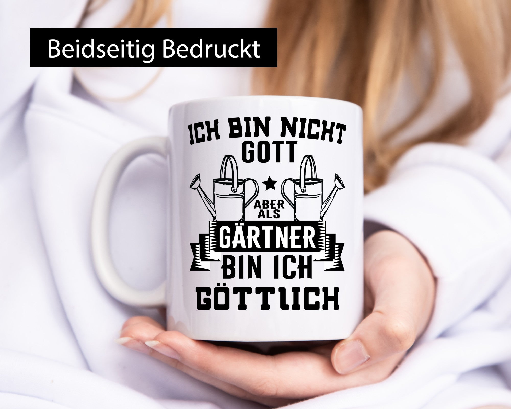 Ich bin nicht Gott Gärtner sind aber Göttlich | Geschenk Humor Geschenkidee