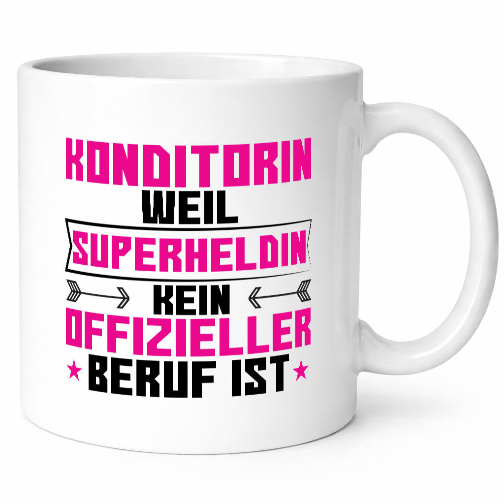 Superheldin Konditorin | Konditorei lustig Humor Geschenkidee Geschenk Tasse