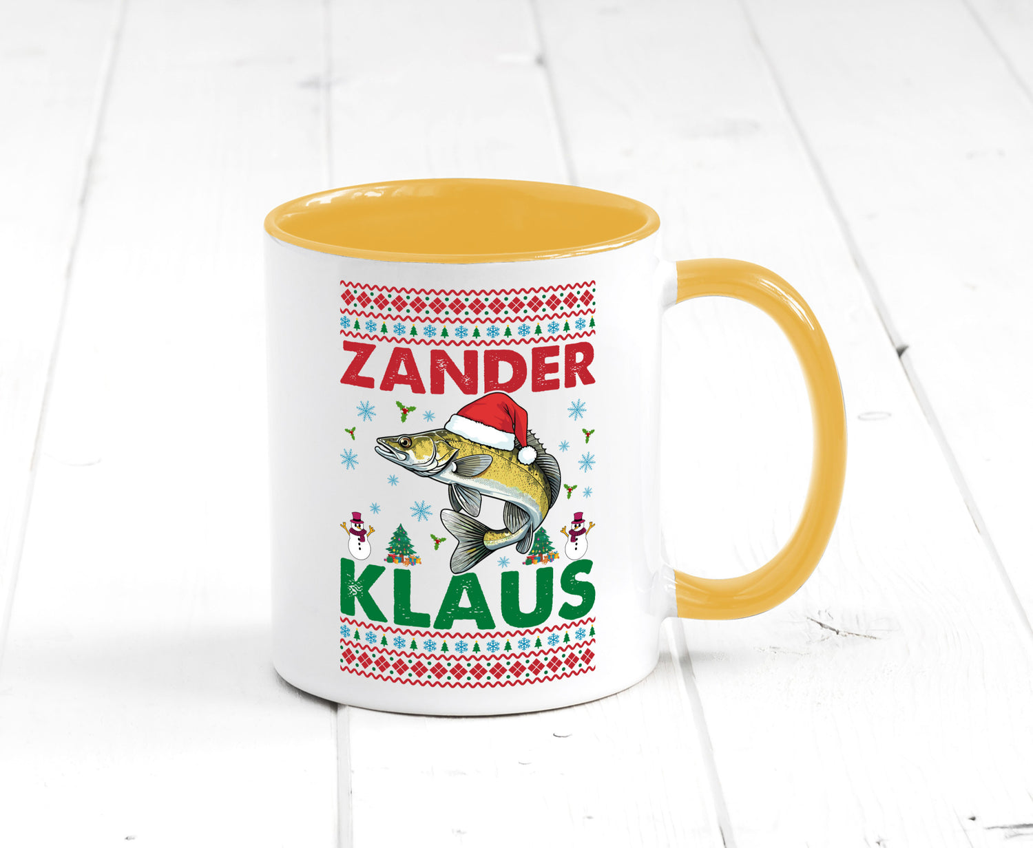 Zander Klaus | Ugly Christmas Angler Angeln v2 Geschenk Humor Geschenkidee