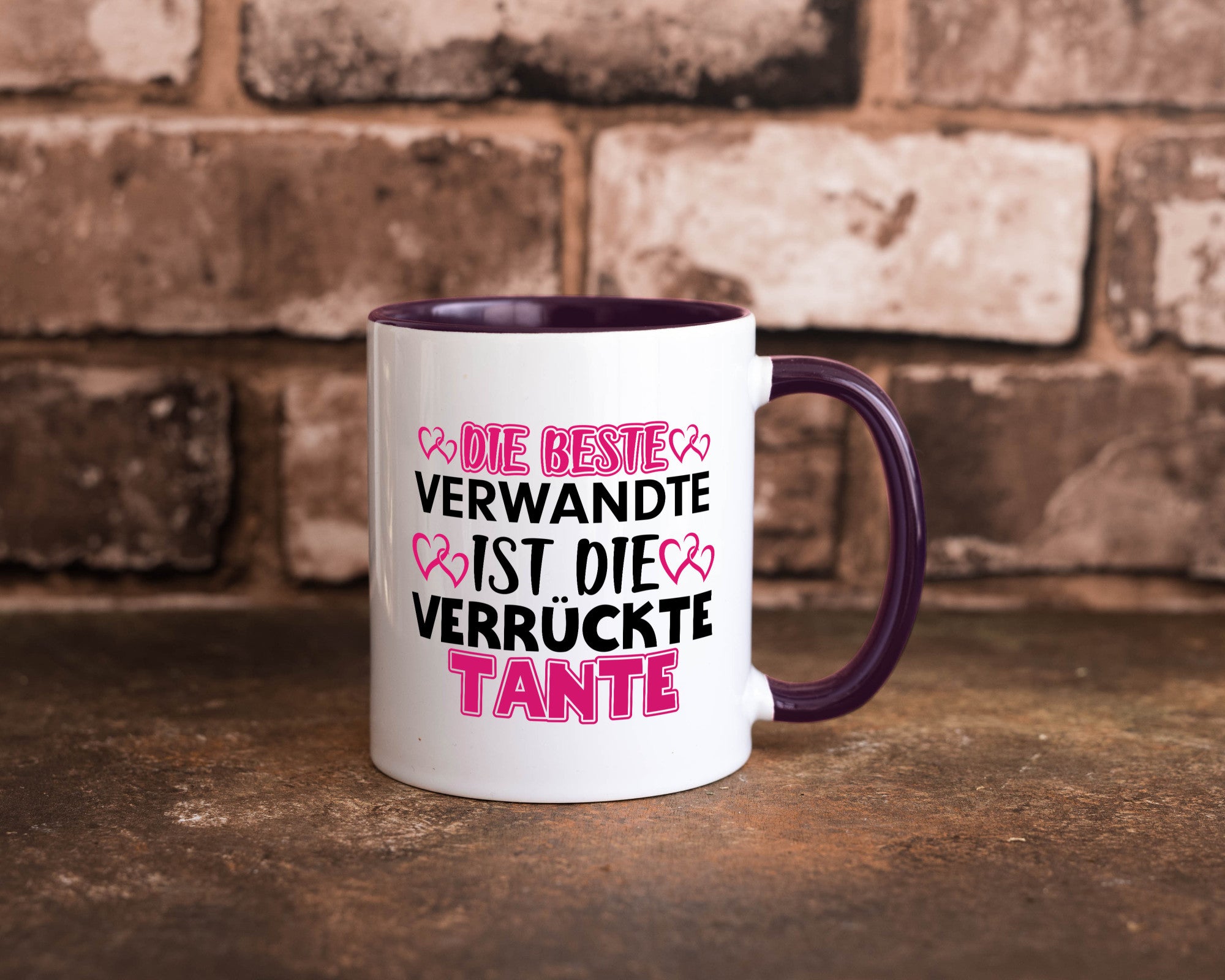 Verrückte Tante | Spruch Patentante Verwandtschaft lustiger Geschenk Humor