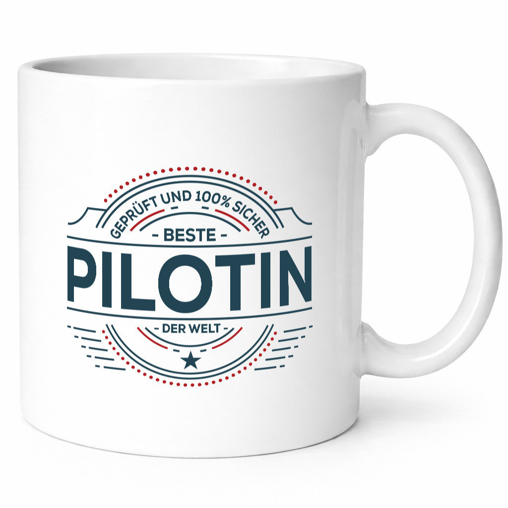 Geprüft und sicher: Pilotin | Definition Piloten lustig Humor Geschenkidee