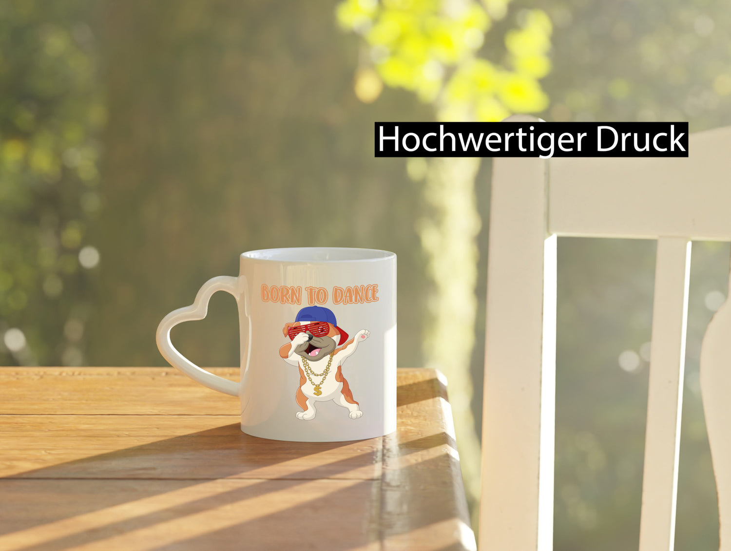 Born to dance | Mops Tasse Tänzer lustiger Hund Geschenkidee Tierliebhaber Humor