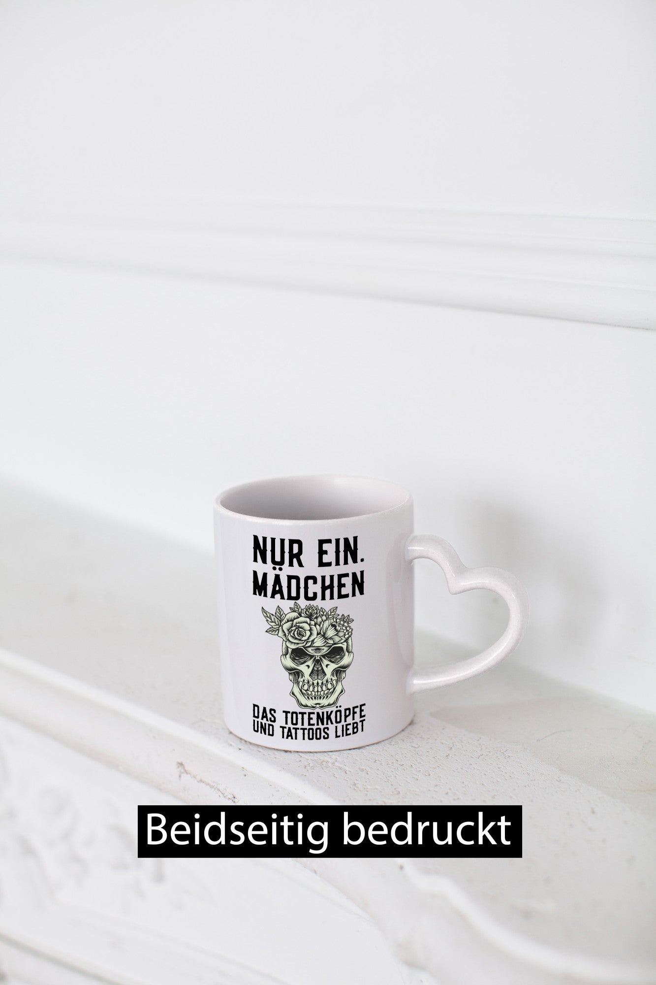 Mädchen |Tattoos und Totenköpfe | Tätowieren Rockabilly Humor Geschenkidee Tasse