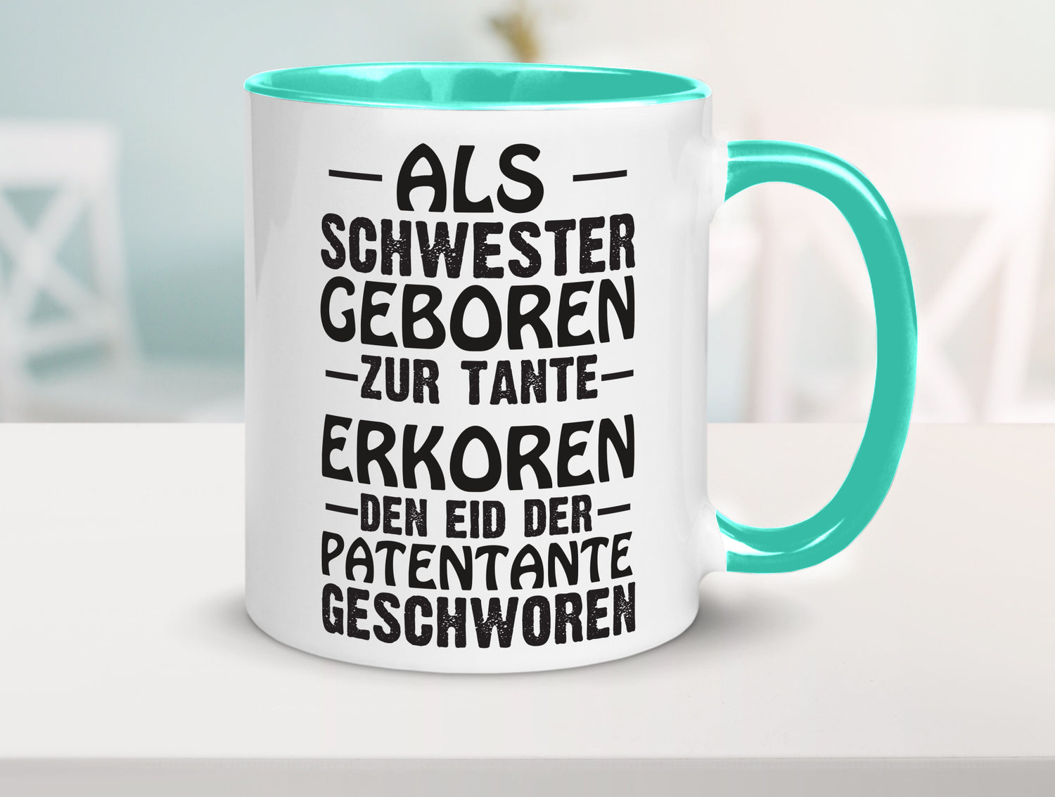 Eid der Patentante | Tante Tasse Schwester Humor lustig Geschenkidee Geschenk