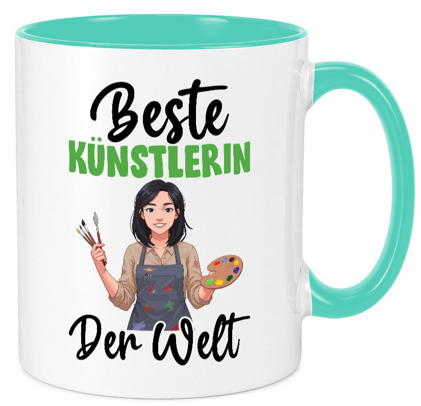 Beste Künstlerin| Kunst Geschenk Humor Geschenkidee lustiger Spruch Tasse