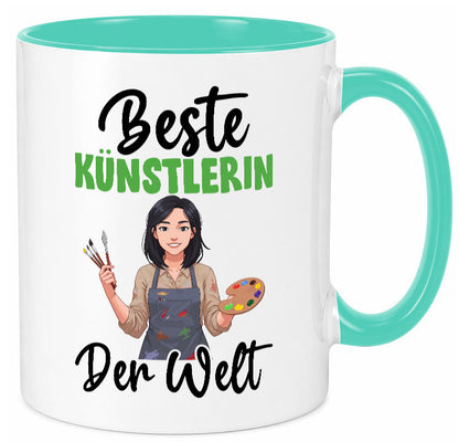 Beste Künstlerin| Kunst Geschenk Humor Geschenkidee lustiger Spruch Tasse
