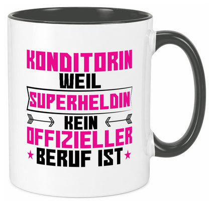 Superheldin Konditorin | Konditorei lustig Humor Geschenkidee Geschenk Tasse