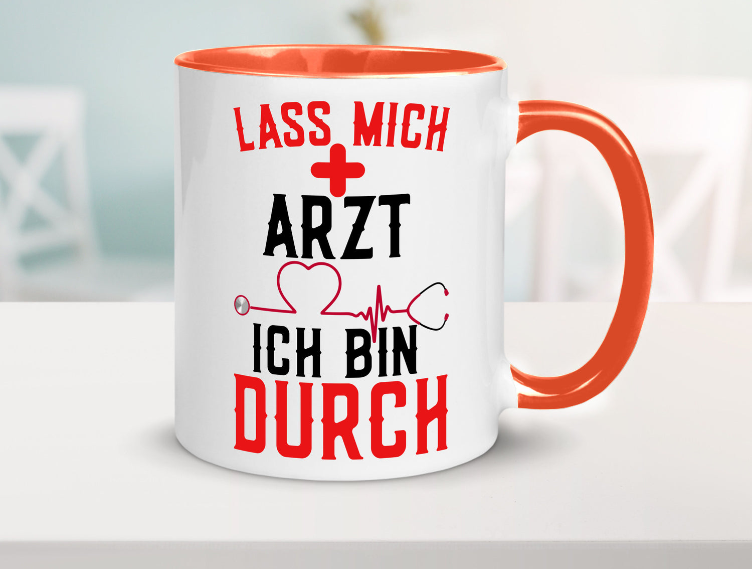 Arzt | Lass mich durch Herz Doktor Krankenhaus Puls Humor Geschenkidee Tasse