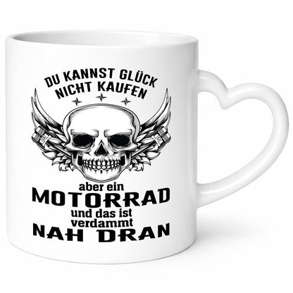 Glück kann man nicht kaufen | Motorrad Fahrer Biker Humor Geschenkidee Tasse