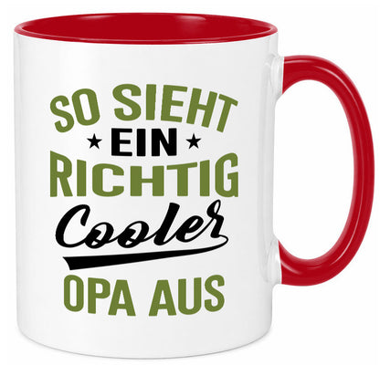 So sieht ein richtig Cooler Opa aus | Großvater Geschenkidee Familie Humor Tasse