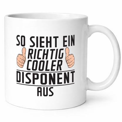 Richtig Cooler Disponent | Zuteiler Geschenkidee Humor Tasse