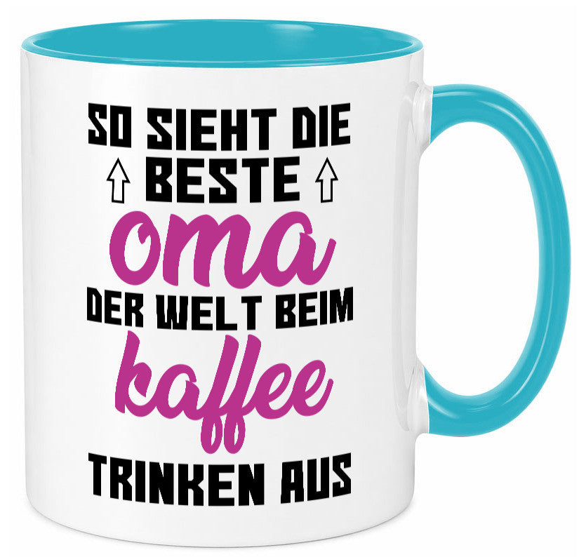 Beste Oma der Welt | Großmutter Tasse lustiger Spruch Geschenk Familie