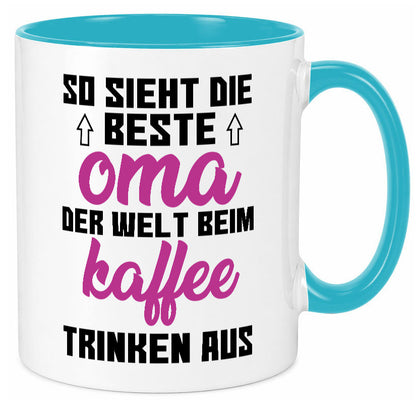 Beste Oma der Welt | Großmutter Tasse lustiger Spruch Geschenk Familie