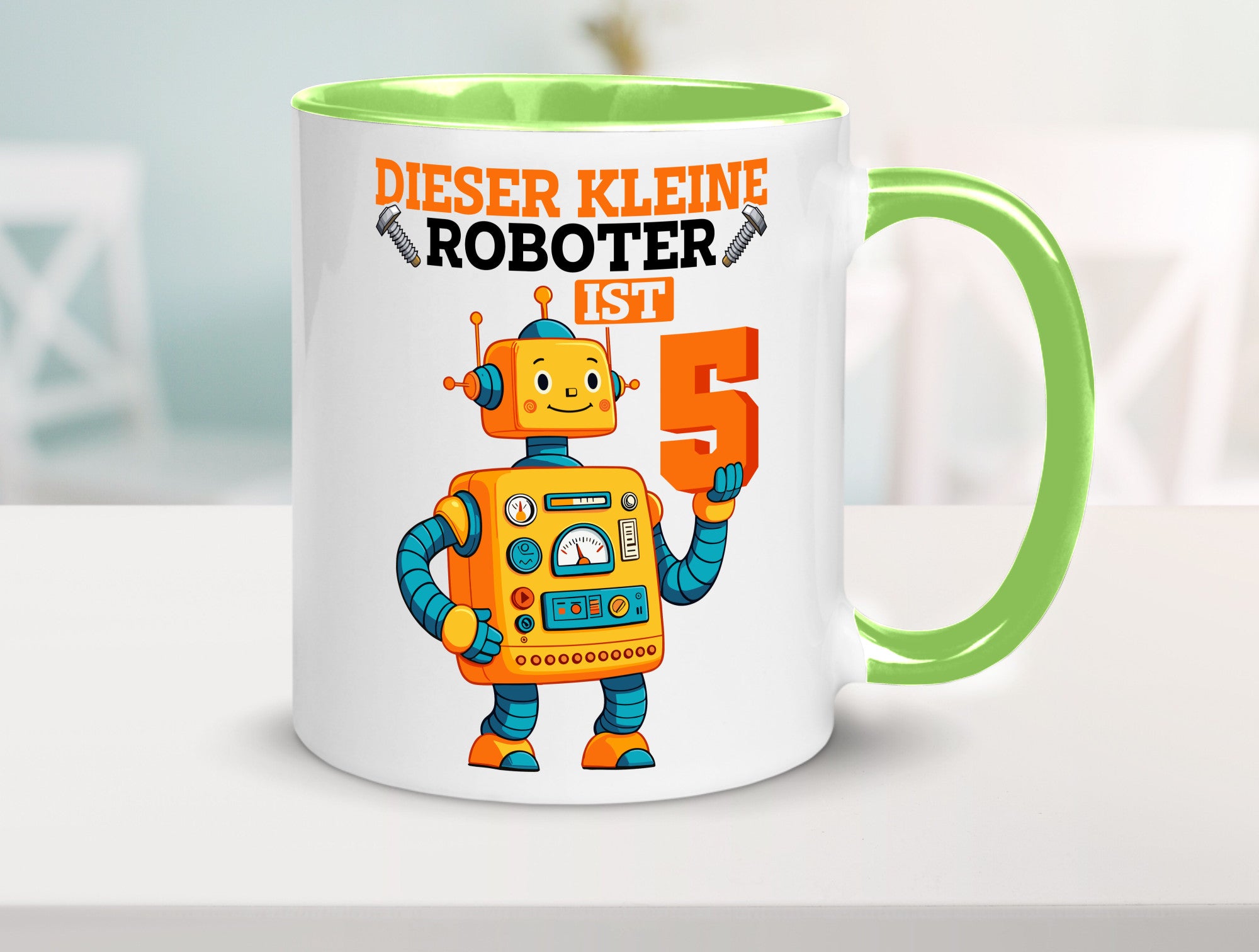 5. Geburtstag | 5 Jahre Roboter Junge lustiger Spruch Geschenk Geschenkidee