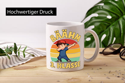 Bäähm 3. klasse | Schulanfang Drittklässler Humor Geschenkidee Tasse