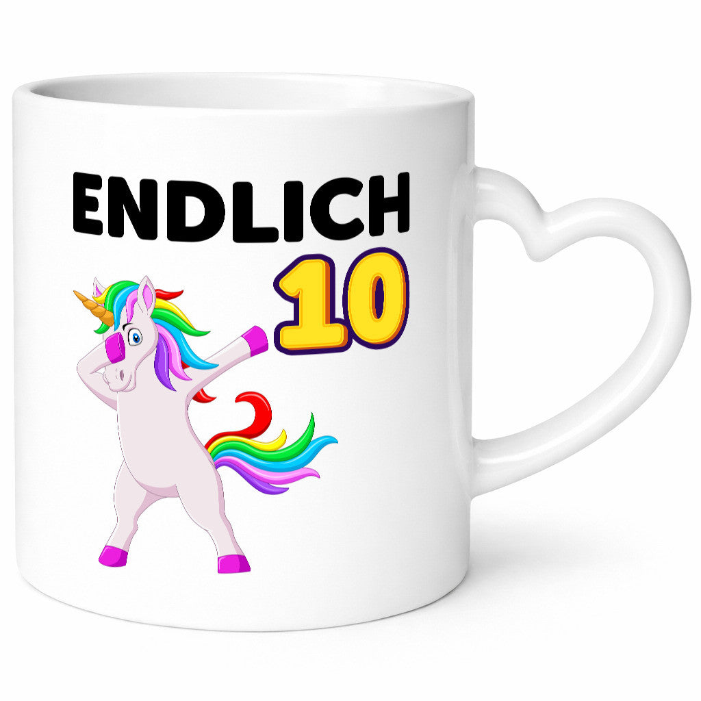 10. Geburtstag | endlich 10 Jahre Einhorn Mädchen lustig Geschenkidee Geschenk