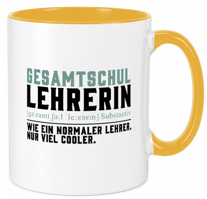 Gesamtschullehrerin | Unterricht Lieblingslehrerin Geschenkidee Humor Tasse
