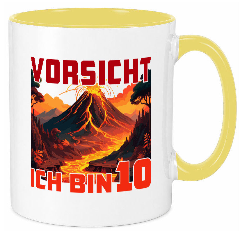 10. Geburtstag | 10 Jahre Vulkanausbruch Vulkan Humor Geschenkidee Tasse