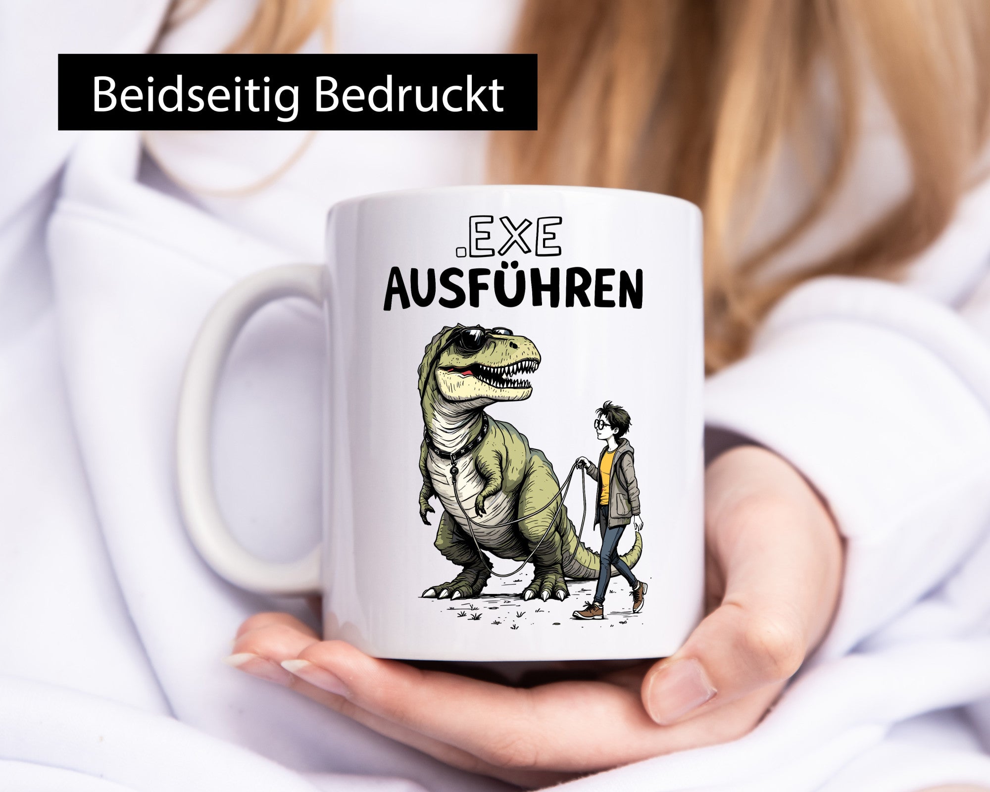 Exe ausführen | Programmierer Infomatiker v2 Geschenkidee Familie Humor Tasse