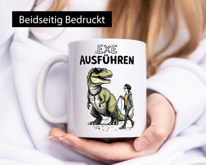 Exe ausführen | Programmierer Infomatiker v2 Geschenkidee Familie Humor Tasse