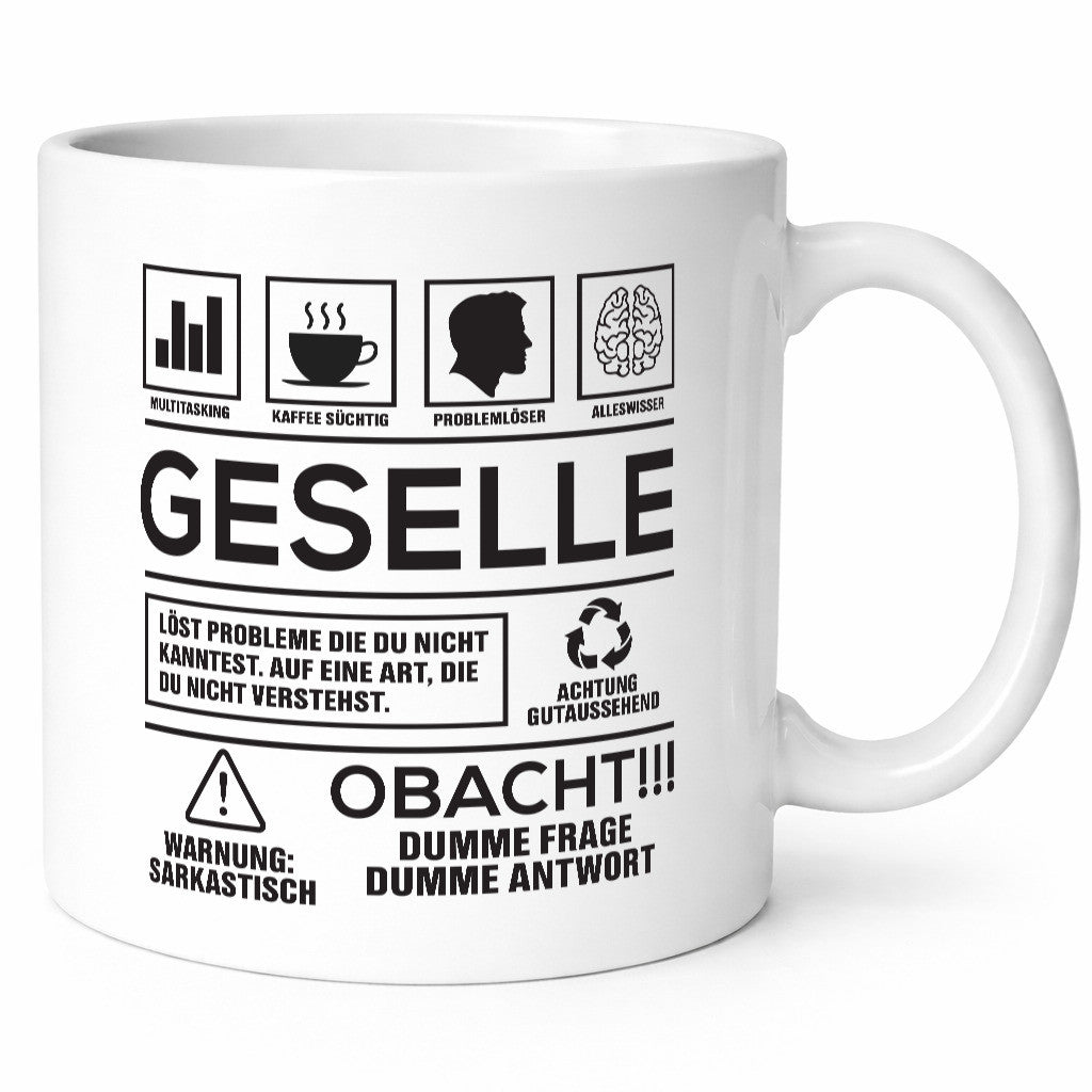 Achtung Probleme Geselle | Handwerker Geschenk Humor Geschenkidee lustiger