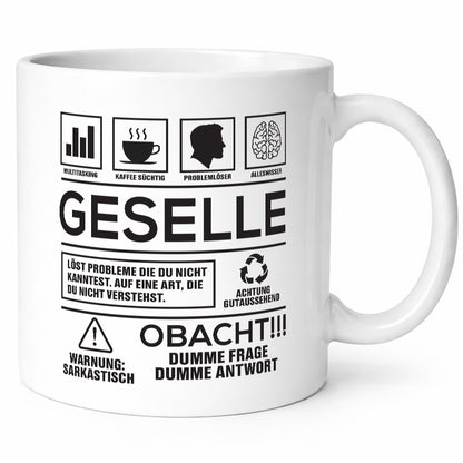 Achtung Probleme Geselle | Handwerker Geschenk Humor Geschenkidee lustiger