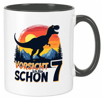 7. Geburtstag | 7 Jahre Dinosaurier v2 Geschenk Geschenkidee lustiger Spruch