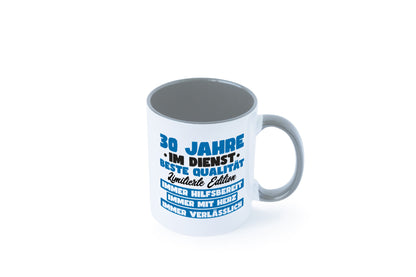 30 Jahre im Dienst | Jubiläum Arbeit v7 lustig Kollegen Büro Geschenk Tasse