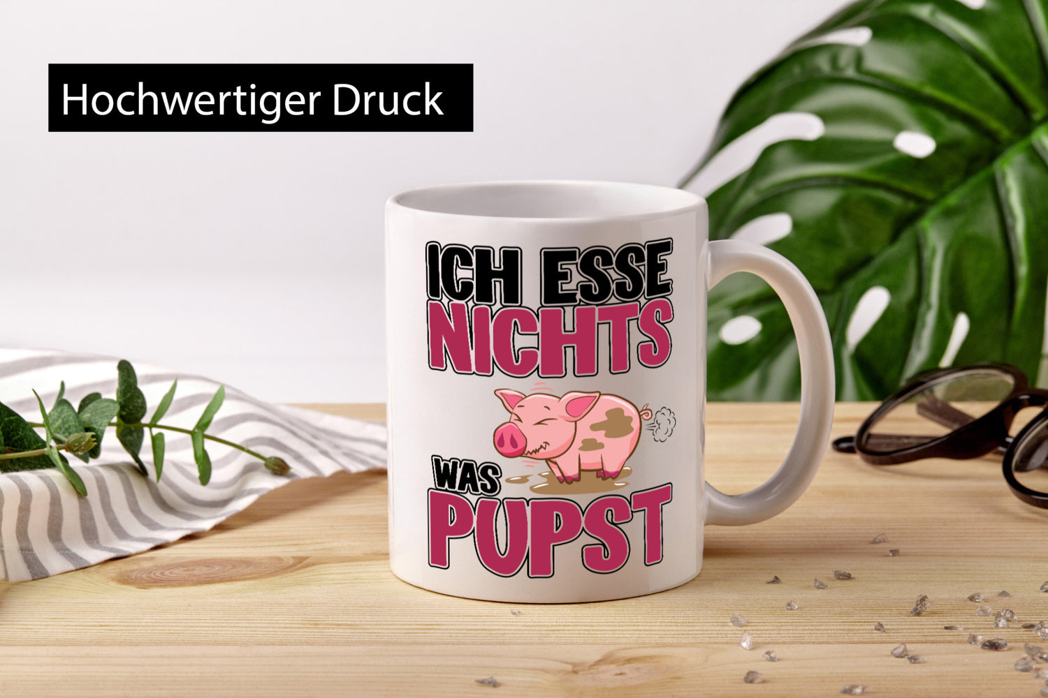 Ich esse nicht was Pupst lustiger Spruch Geschenk Humor Geschenkidee Tasse