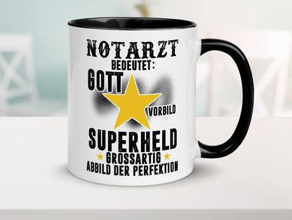 Bedeutung von Notarzt | Arzt Geschenkidee Humor Tasse