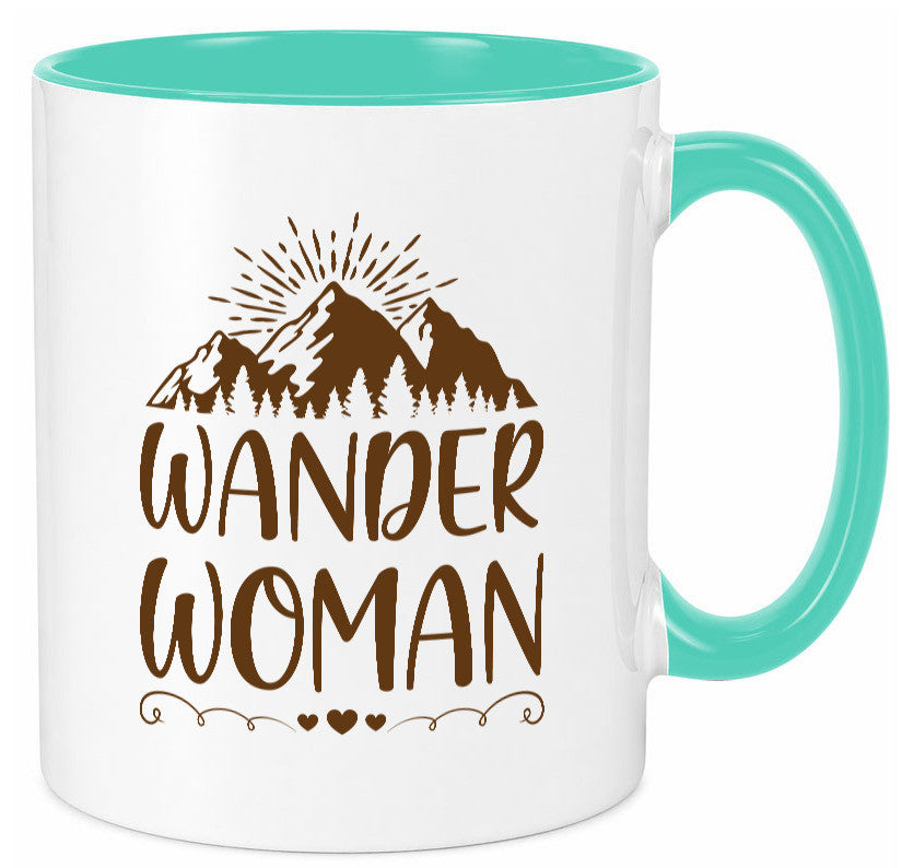 Wander Woman | Berge Herzen Geschenk Familie Geschenkidee lustiger Spruch Tasse