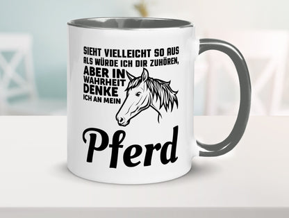 Pferde Spruch | Reiterin Tasse Pferdesport Reiten Humor Geschenkidee