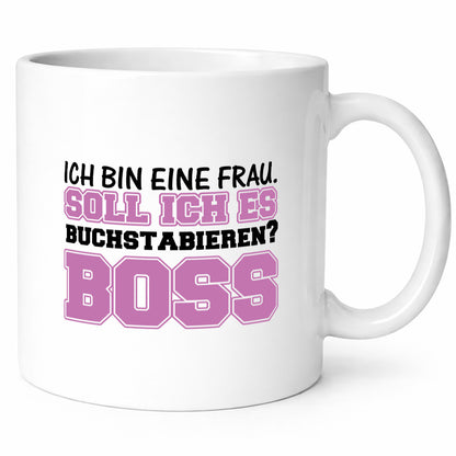 Ich bin der Boss Geschenk Humor Geschenkidee lustiger Spruch Tasse